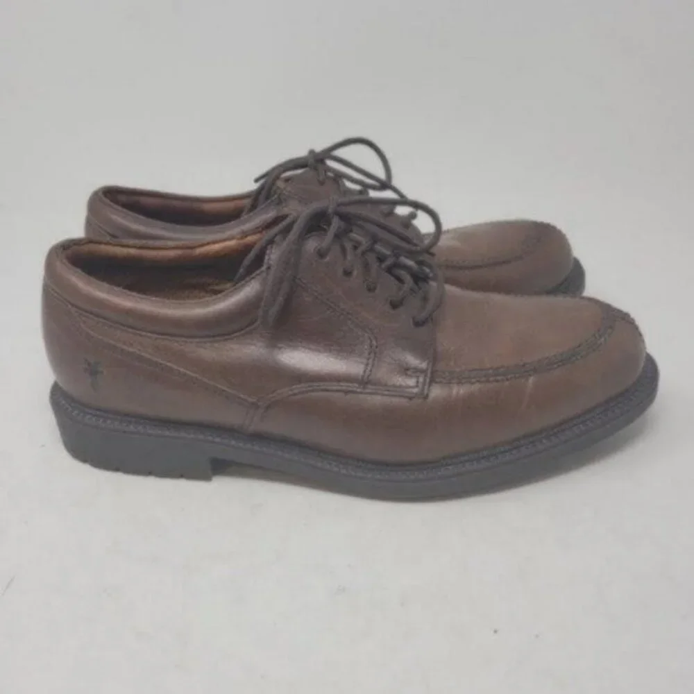 Frye | Mens Taylor Lace up Leather Oxford Shoes Brown